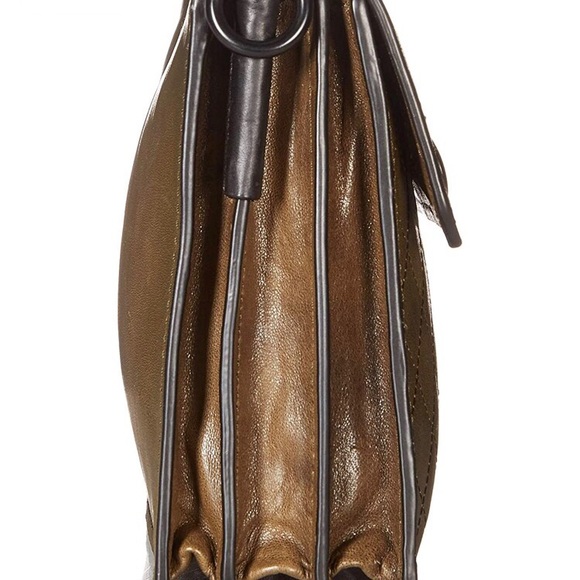 NWT $328 FRYE Samantha Quilted Leather Crossbody Bag in Fatigue! - Picture 4 of 15